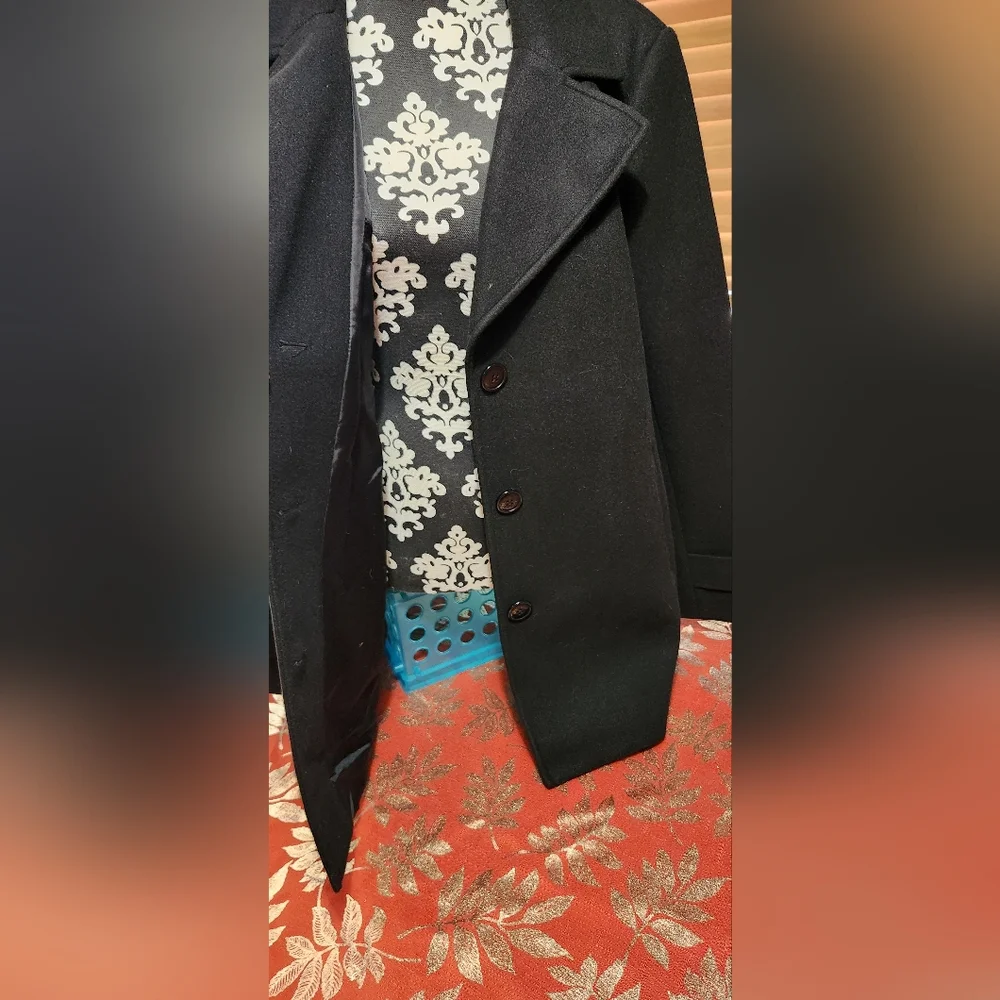 Marc New York Black Women's Polyester Coat Sz XXL